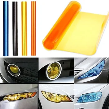 

5Rolls/Lot Car Light Sticker Film Fog Lamp Headlight Tail Light Vinyl Color Film 3 Layers Auto Car Styling 30x60CM