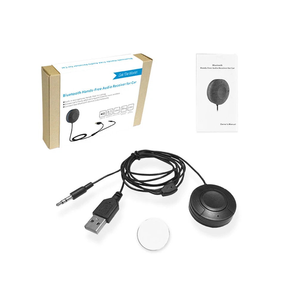 Bluetooth автомобильная Громкая связь A2DP AUX стерео музыкальный приемник адаптер автомобильный mp3-плеер подключение двух устройств Bluetooth