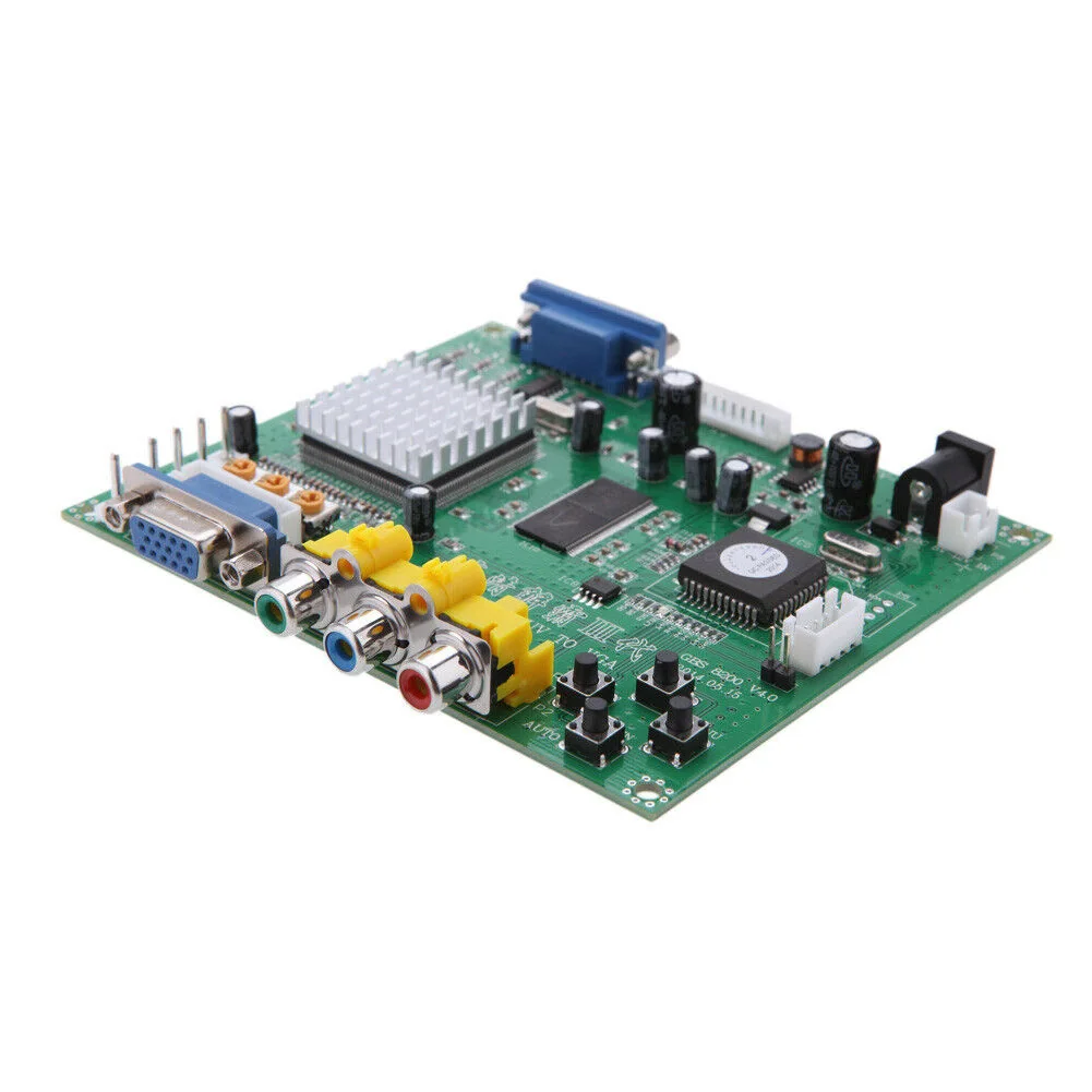GBS8200 игра видео конвертер доска мини PCB Портативный прочный модуль с проводом Профессиональный высокой четкости CGA/RGBS VGA