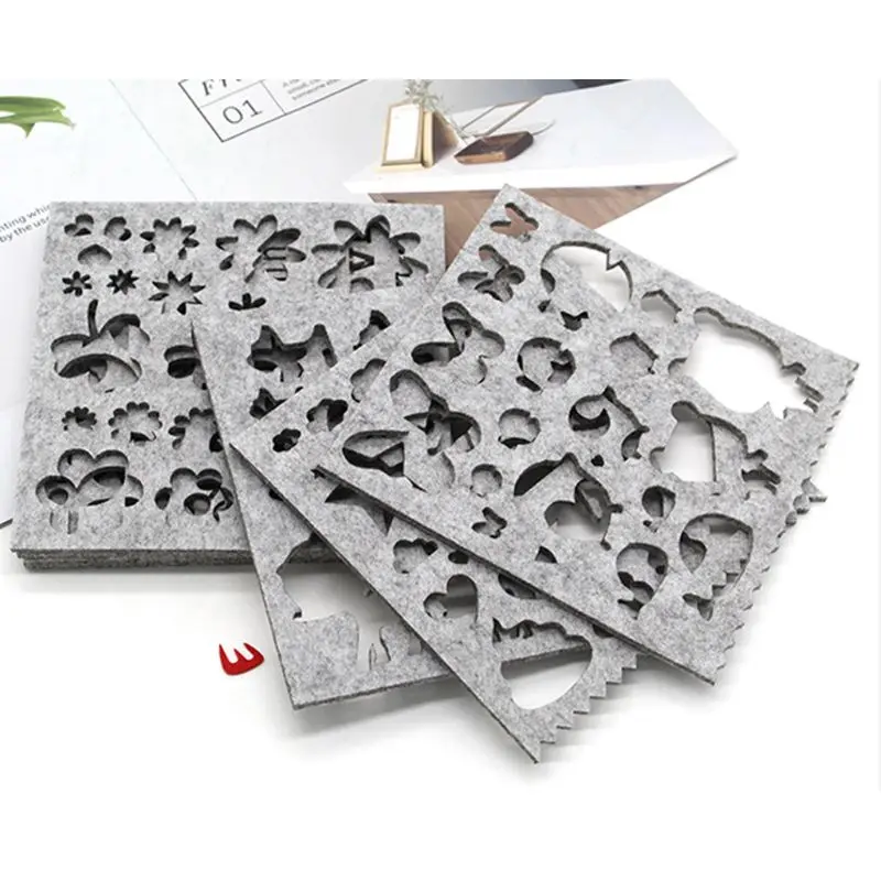 Wool Felt Mold Needle Felting DIY Craft Stencil Applique Handicraft Shaping knitting needles 7pcs