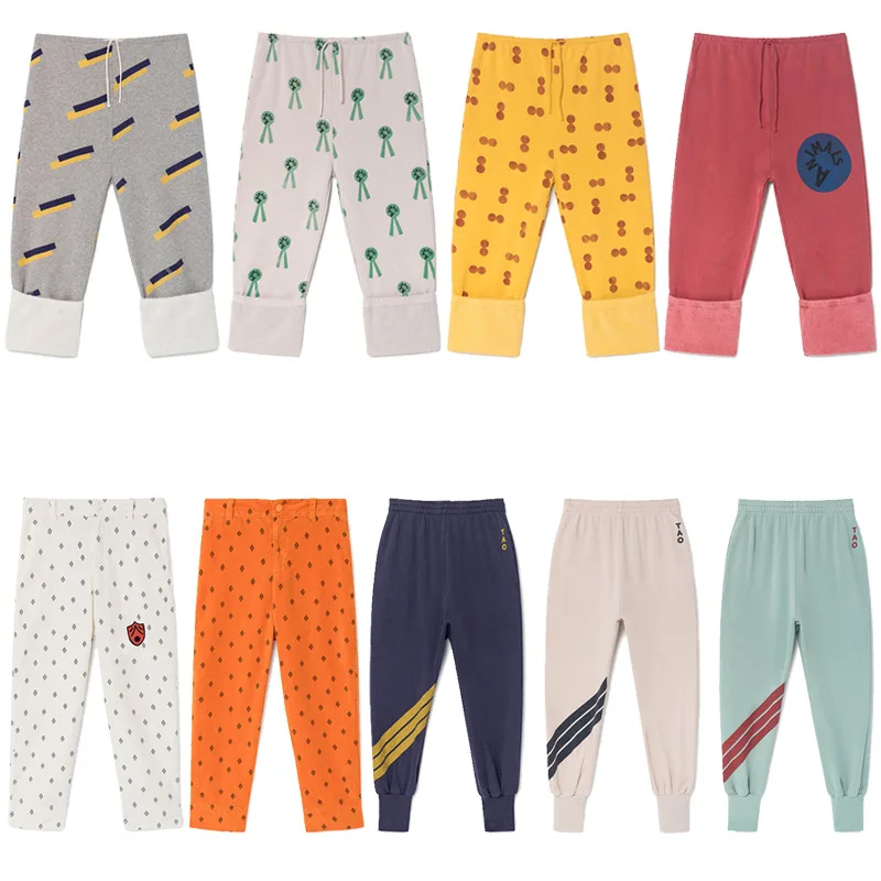 

IN STOCK TAO 2019 New Autumn Baby Girl Clothes Winter Toddler Fall Pants Girl Leggings Children Kids Boys Pants 18M-10Y