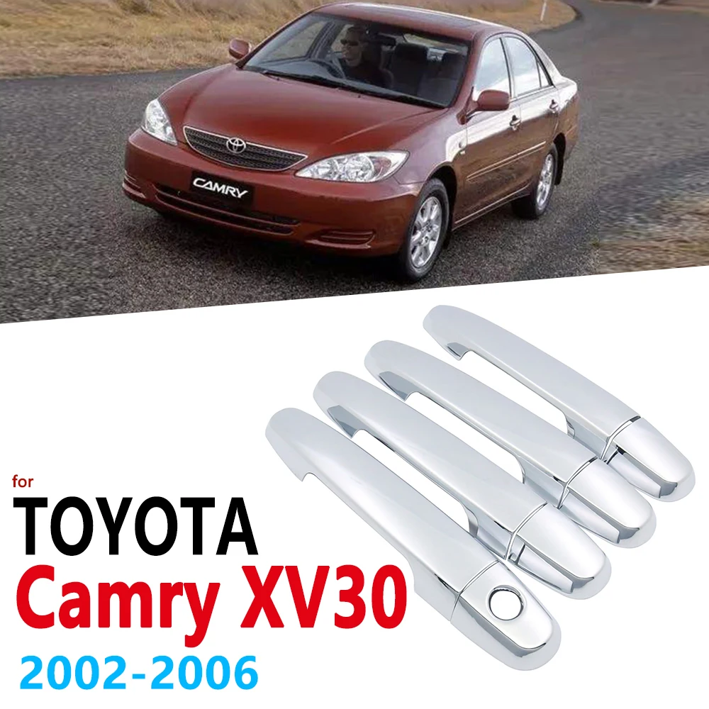 Набор хромированных ручек для Toyota Camry XV30 2002 ~ 2006 Daihatsu Altis аксессуары наклейки
