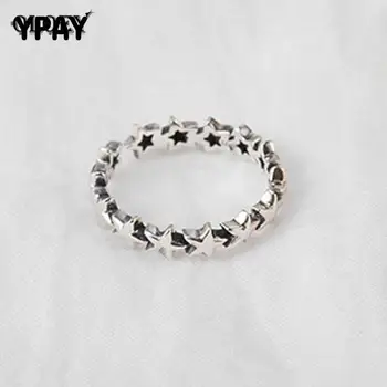 

YPAY Star Trail Stackable Finger Ring For Women Female Wedding 100% Genuine 925 Sterling Silver Jewelry 2020 HOT SELL YMR429