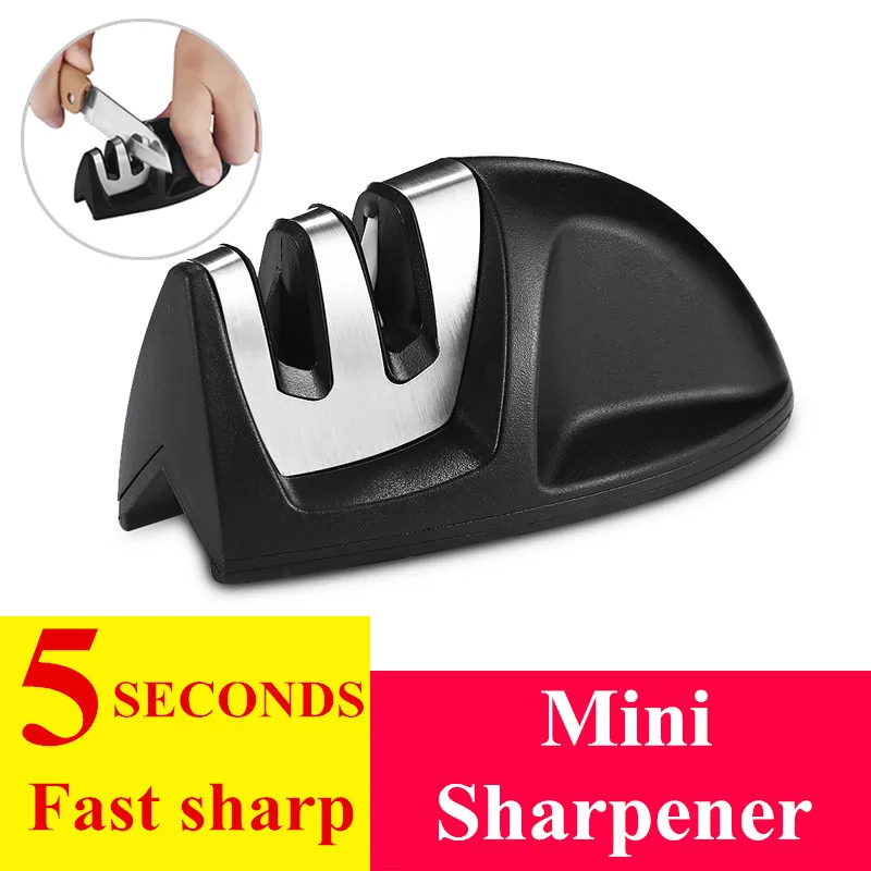 

MDSPLPIY 2 Stages Kitchen Professional Knife Sharpener Diamond Ceramic Sharpening Stone Household Knife Sharpener Kitchen Tools