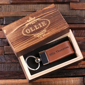 

Print Any Text Leather Keychain, Custom Gift for Him, Engraved Signature Full Grain Leather Key Chain Monogrammed Key Fob