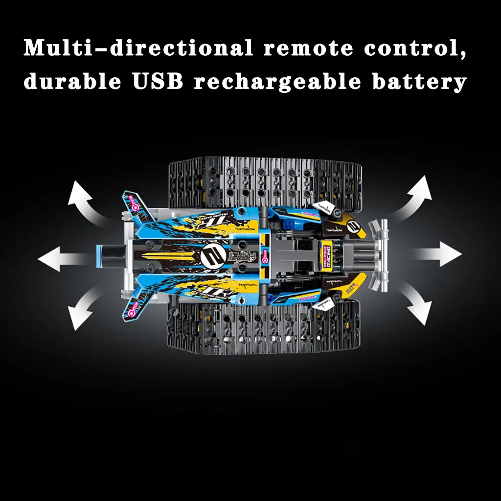 2,4G DIY rc Танк внедорожная модель автомобиля военные строительные блоки для автомобилей кирпичи электронные игрушки для детей взрослых RC гоночный автомобиль