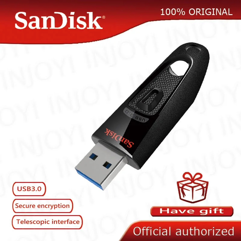 SanDisk USB флешка CZ48 USB флеш-накопитель 64 ГБ флеш-накопитель 16 ГБ 32 ГБ 128 ГБ 256 ГБ USB 3,0 карта памяти флешка