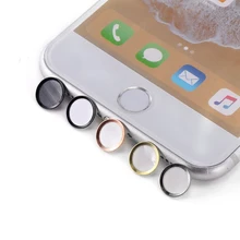 1 шт Цветной алюминиевый отпечаток пальца разблокировка сенсорная клавиша сенсорная ID Главная Кнопка Наклейка для iPhone 5S, SE 6 6s Plus 7 IPad Pro Air 2