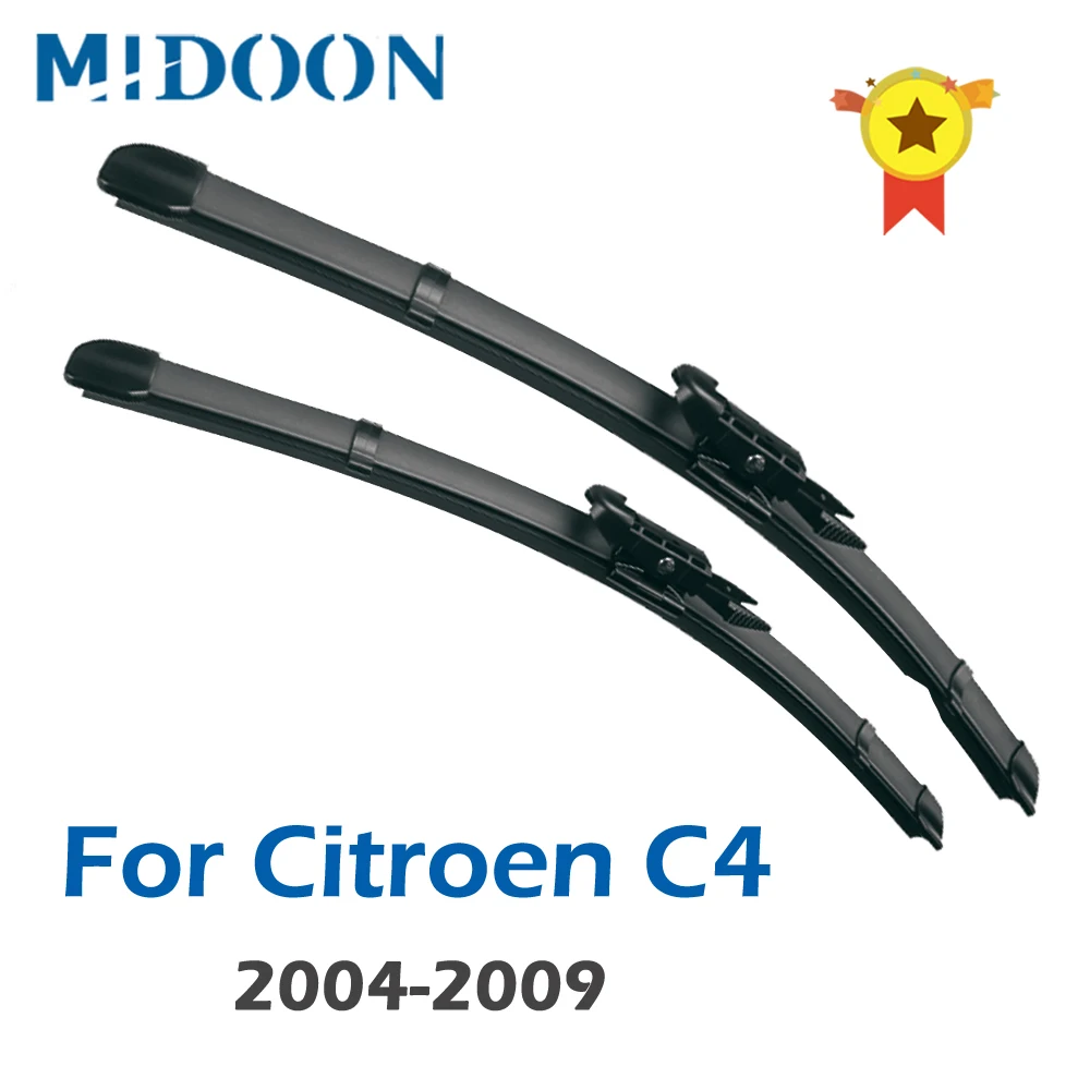 Щетки стеклоочистителя MIDOON для Citroen C4 Fit Pinch Tab Arms 2004 2005 2006 2007 2008