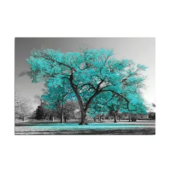 

Black And White Home Wall Art Inkjet Framed Decorative Painting Picture Tree Living Room Modern Fall Landscape Artwork Canvas