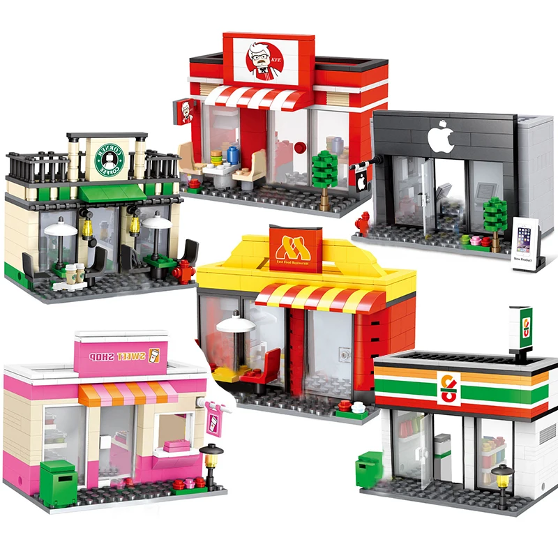 Конструктор Legoing в стиле Lego архитектура для розничного магазина|Блочные