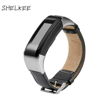 

SHELKEE Replacement wristband smart watch band for Garmin vivosmart hr+ plus leather replacement strap Analog X10/X40 wristband