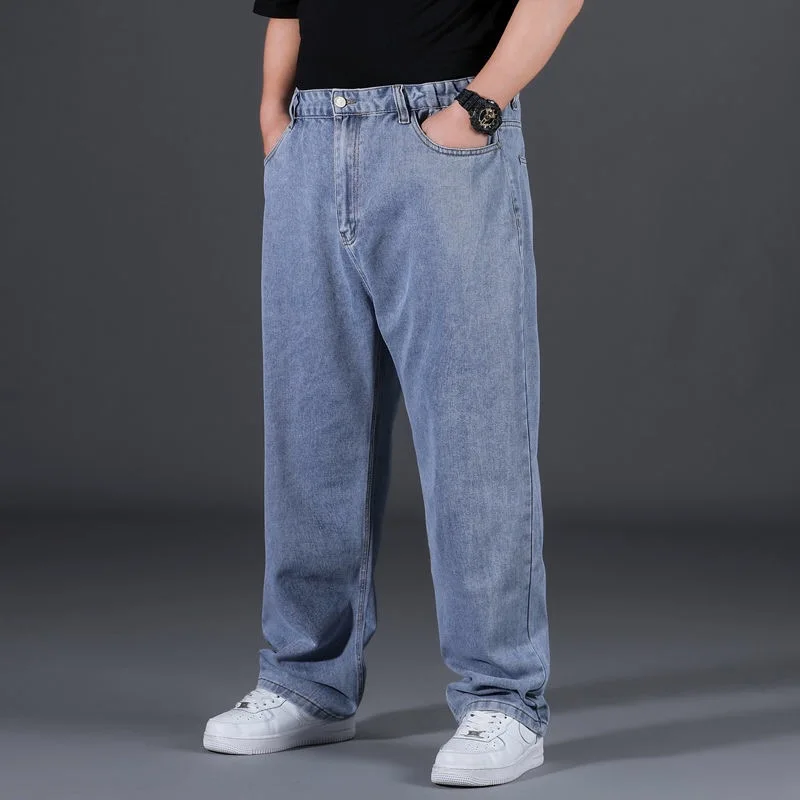 Mezclilla Pantalones Skinny Para Hombres Gordos Pantalones Para