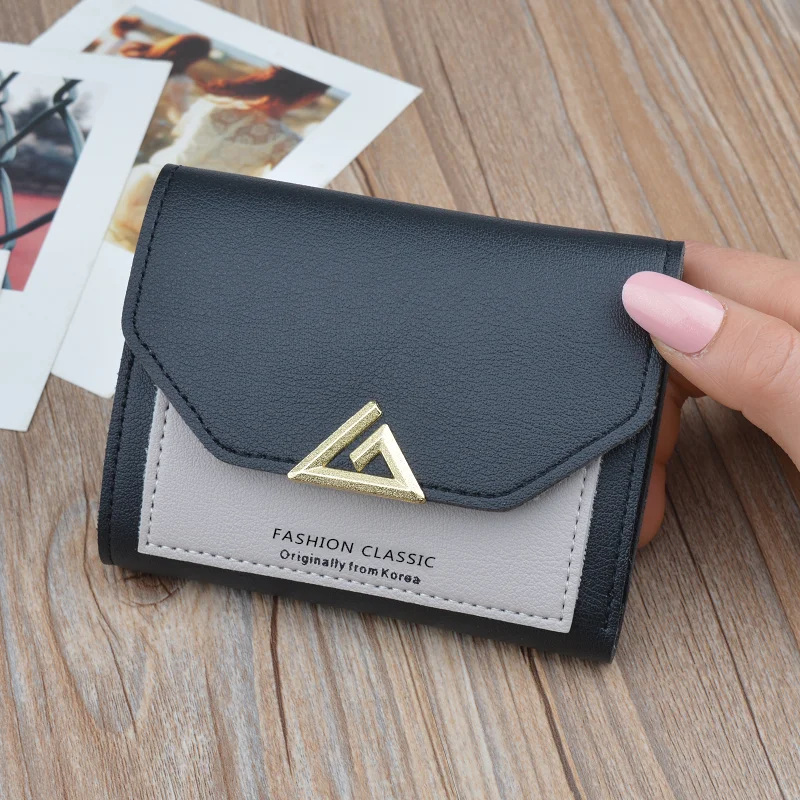 

New Fashion Women Small Wallet Short Japanese and Korean Cute Small Fresh Coin Purse Mini Student Ms. Wallet Wallet