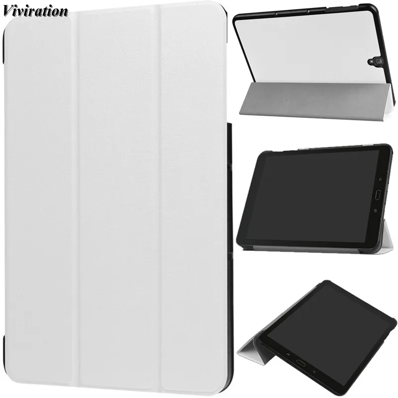 Fold Stand Bracket Flip Leather Cover For Samsung Galaxy Tab A 8.0 SM-T350/T355/ P350 Tab S3 9.7" T820/T825 SM-T820 SM-T825 Case