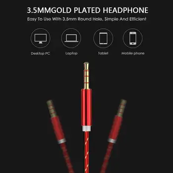 

Headphone In-Ear 3.5MM Wired Earphones Metal Earpiece magnetic Headphone with MIC Sport Headset