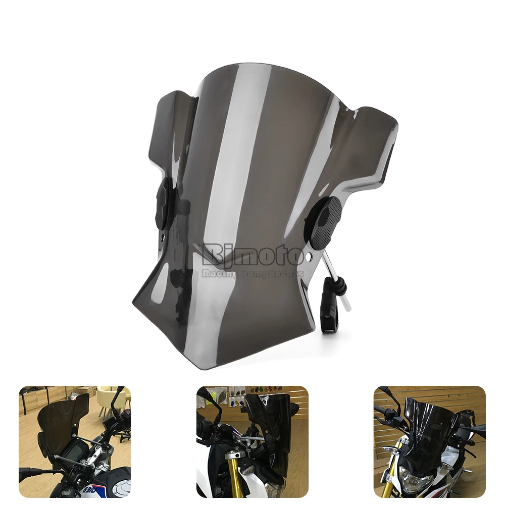 Мотоцикл CTX700N CTX700ND ER-6N уличный велосипед лобовое стекло для Grom 125 для Husqvarna Nuda 900R для Streetfighter S - Цвет: Black