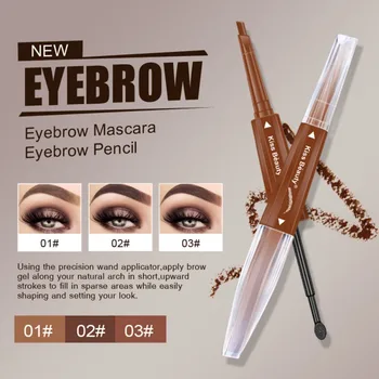 

2 In 1 Eyebrow Pencil Long-lasting Waterproof Smudge-proof Eyebrow Pen Eyebrow Mascara