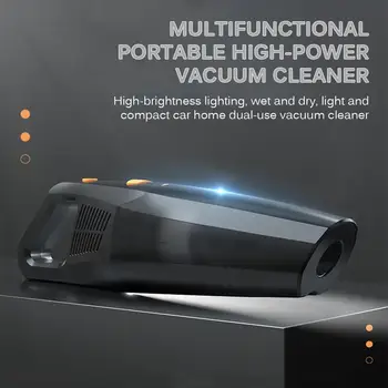 

12V 21000rpm Car Vacuum Cleaner 120W Wired High Power Handheld Wet And Dry Dual Use Car Cigarette Lighter Home Office