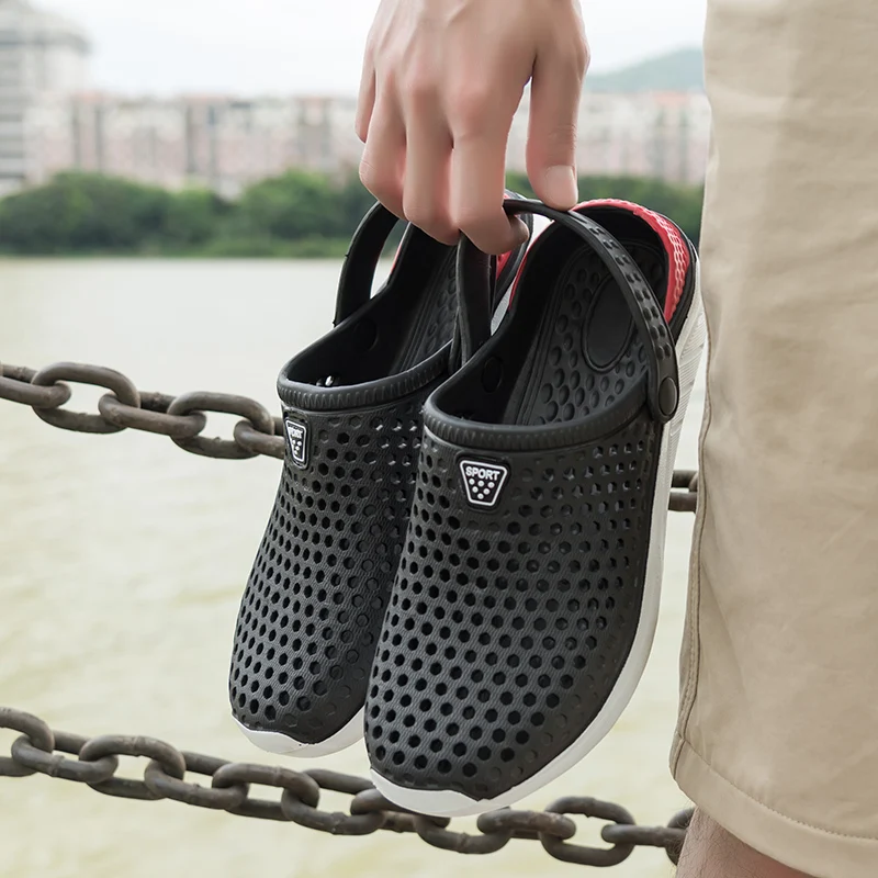 Unisex Fashion Beach Sandals Thick Sole Slipper Waterproof Anti-Slip Sandals Flip Flops for Women Men