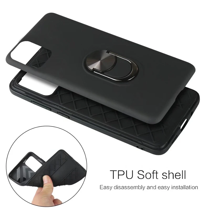 Магнитный металлический кольцевой чехол для Samsung A71 A51 A50 A70 A41 A31 A11 A21S A40 A30 M31 A81 A91 A90