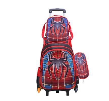 Сумка на колесиках для школы, рюкзак на колесиках для девочек и мальчиков, школьный детский рюкзак на колесиках, Детский рюкзак на колесиках - Цвет: 6 wheels