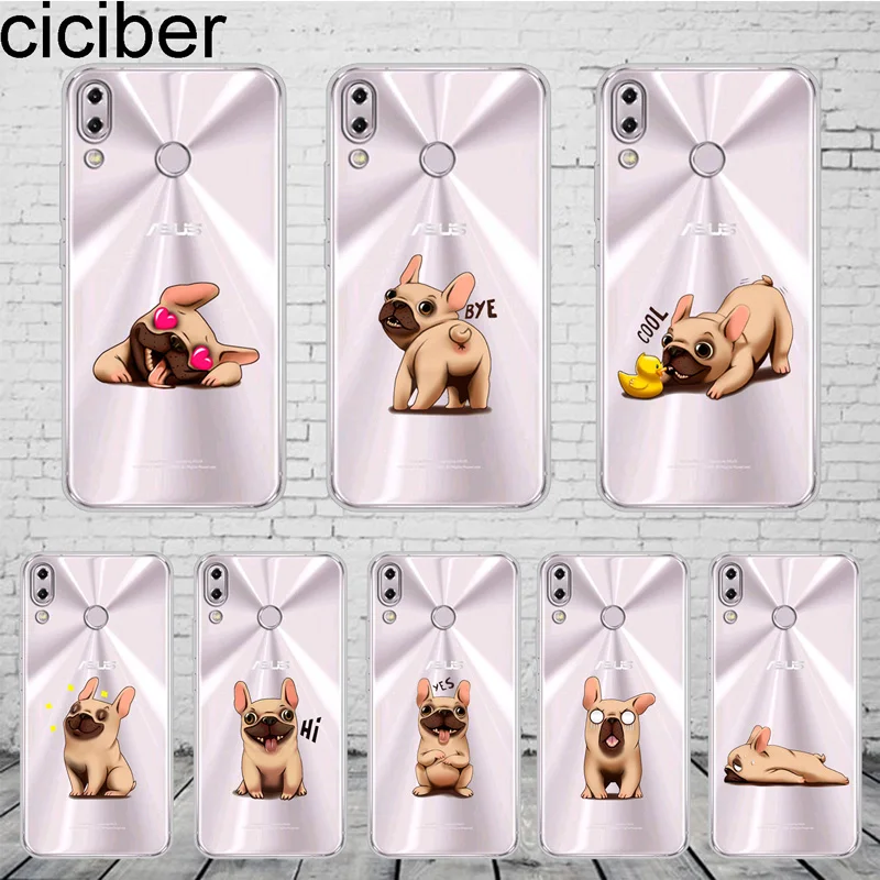 

ciciber Lovely Bulldog Cover For ASUS Zenfone 5 Lite ZC600KL For Zenfone 5 5Z ZE620KL ZS620KL Phone Case Soft TPU Fundas Coque