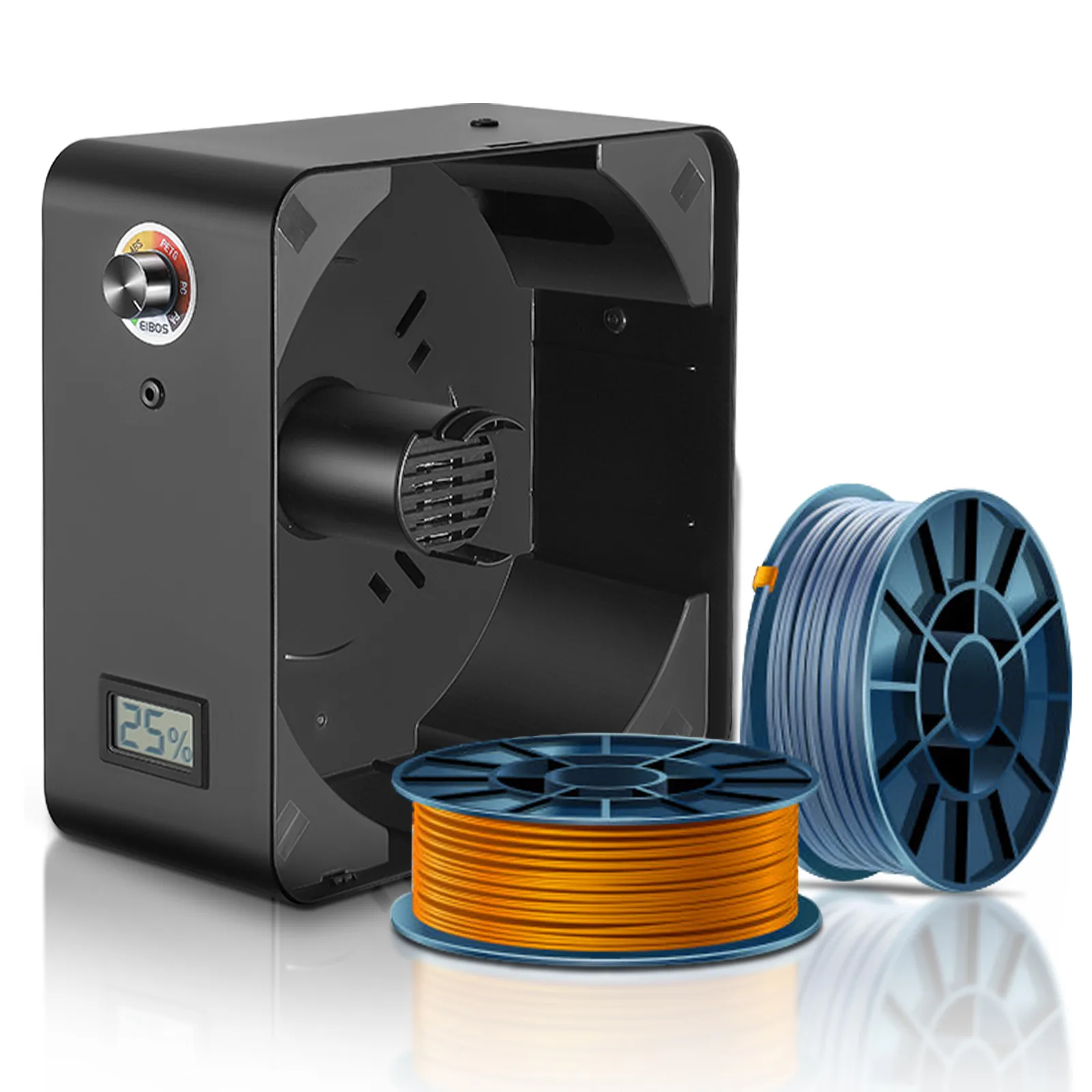 EIBOS 3D Printer Filament Dry Box with Fan Temperature Control, Compatible Nylon PVA PLA PETG TPU 1.75mm 2.85mm 3.00mm,Storage epson printer head