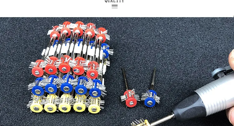 1 щетка Dia 0,2/0,3/0,45 мм, матовая проволочная щётка, Максимальная Pro-Texturning Кисти, ювелирные инструменты с хвостовиком 2,35 мм