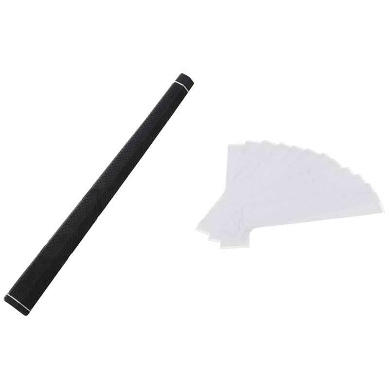 1 Pcs Hexagonal Slip Resistance Rubber Grip & 1Pcs Golf Grip Tape Solvent Activated Double Sided