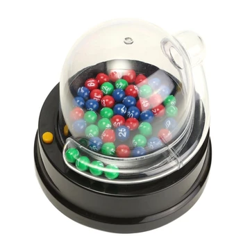 Mini máquina de Selección de números de juguetes de la suerte eléctrica, juegos de Bingo de lotería, juego de mesa de entretenimiento de pelota de la suerte, juegos de fiesta