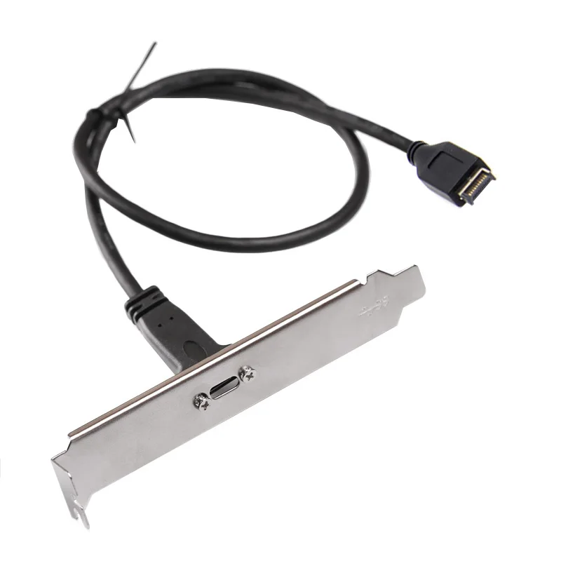USB 3 1 разъем для передней панели типа E C расширения материнской платы с крепежным