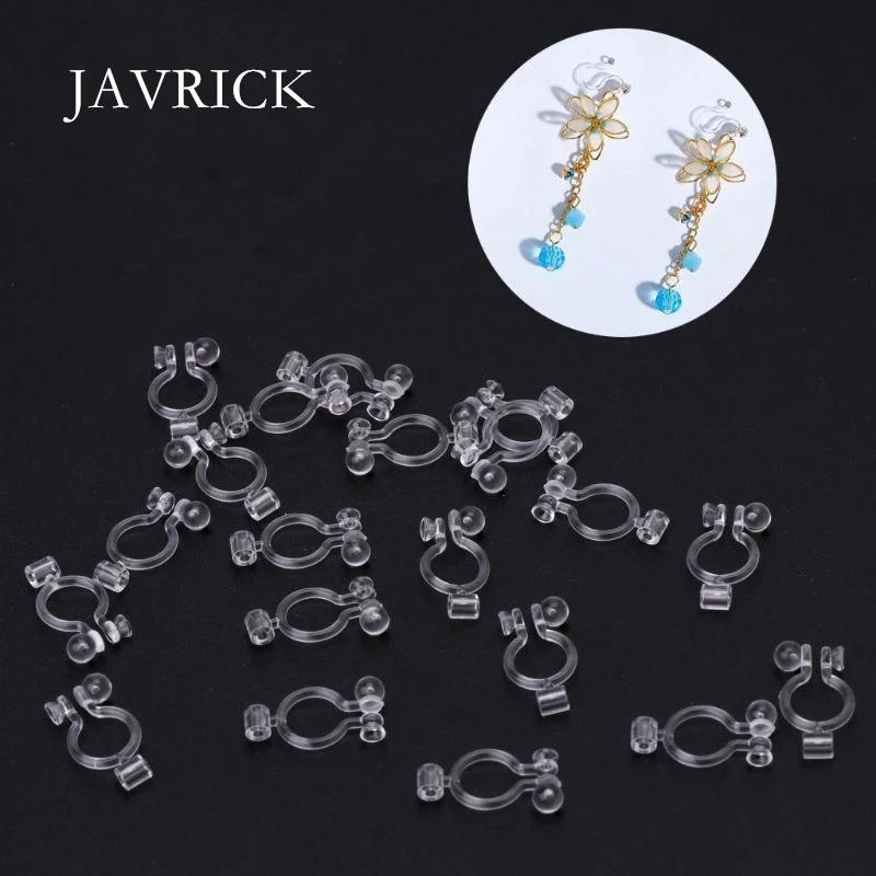 

20Pcs Invisible Clip-on Earring Converters for Non Pierced Ears Jewelry Findings DIY Earring Accessories Jewelry Making