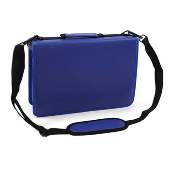 

HOT-Gel Pen and Colored Pencil Organizer Holder Case in Large Flexible Slot PU Case with Zipper Holds 201 Colored Pencils or 140