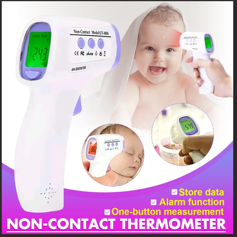 

Baby Forehead Thermometer Digital Temperature Measurement Non-Contact IR Body Fever Infrared Thermometer G-un Baby Kids