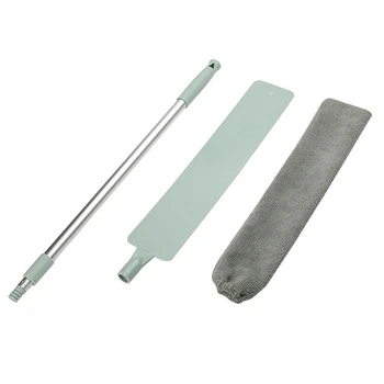 

Retractable Flat Dusting Brush Glass Cleaner Home Cleaning Accessories Long Rod Gap Brush Cleaning Brush