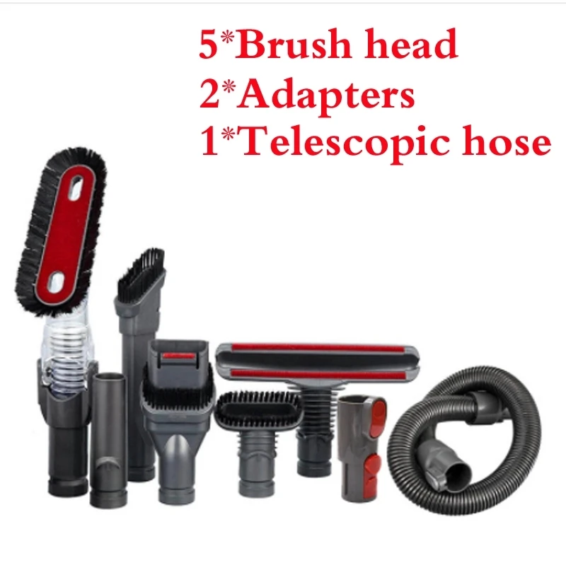 8PCS aspirapolvere pezzi di ricambio kit di accessori per Dyson V6 V7 V8  V10 DC24 DC33 DC35 DC39 robot pennello testa ugello di ricambio -  AliExpress Home Appliances