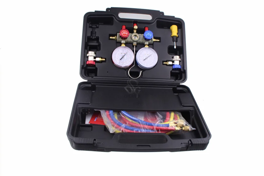 

Free shipping Model HS-S36F-134a Manifold Gauge Aluminum Valve Body