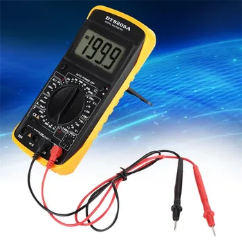 

Portable Digital Multimeter Backlight AC/DC Ammeter Voltmeter Ohm Tester Meter 9205A Handheld LCD Multimetro