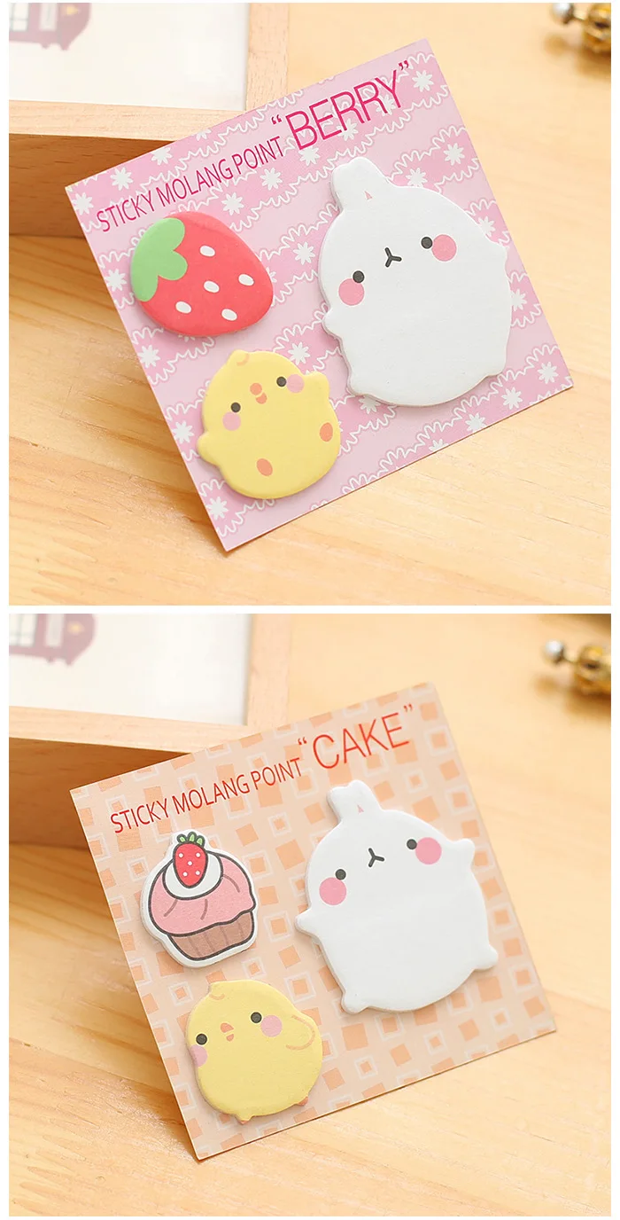 Cute Rabbit cartoon memo sticky notes cute decoration N sticky note paper pad Kawaii animal korea style