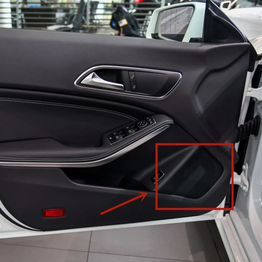 Для Mercedes-Benz CLA Coupe C117 2013- Автомобильный Дверной громкий динамик хромированная Накладка рамка наклейка интерьерные аксессуары