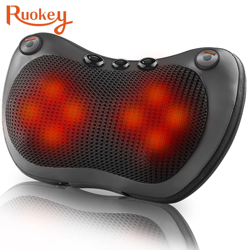 Relaxation Massage Pillow Vibrator Electric Neck Shoulder Back Heating Kneading Infrared therapy Massage Pillow