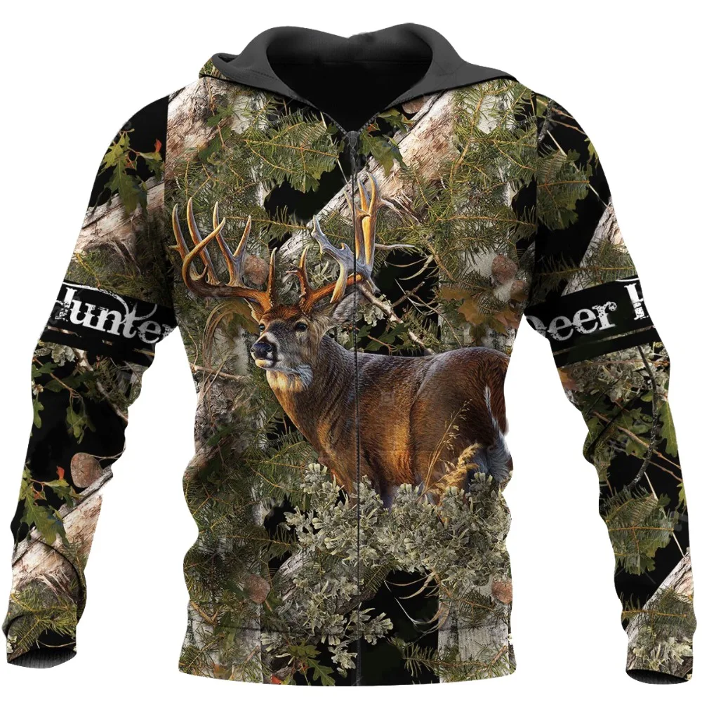 Spread stores Deer Hunter 2712 Hoodie Over Print Plus Size (6)