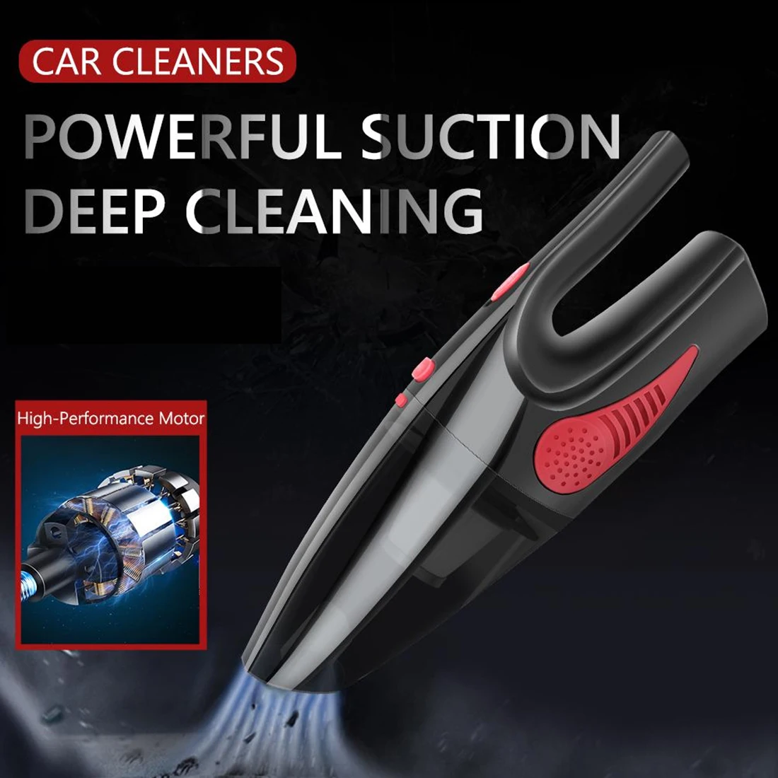 

5000pa Wet / Dry Handheld Vacuum Cleaner 120W 12V Car Vacuum Cleaner Super Suction Portable Vacuum Cleaner for Car Home