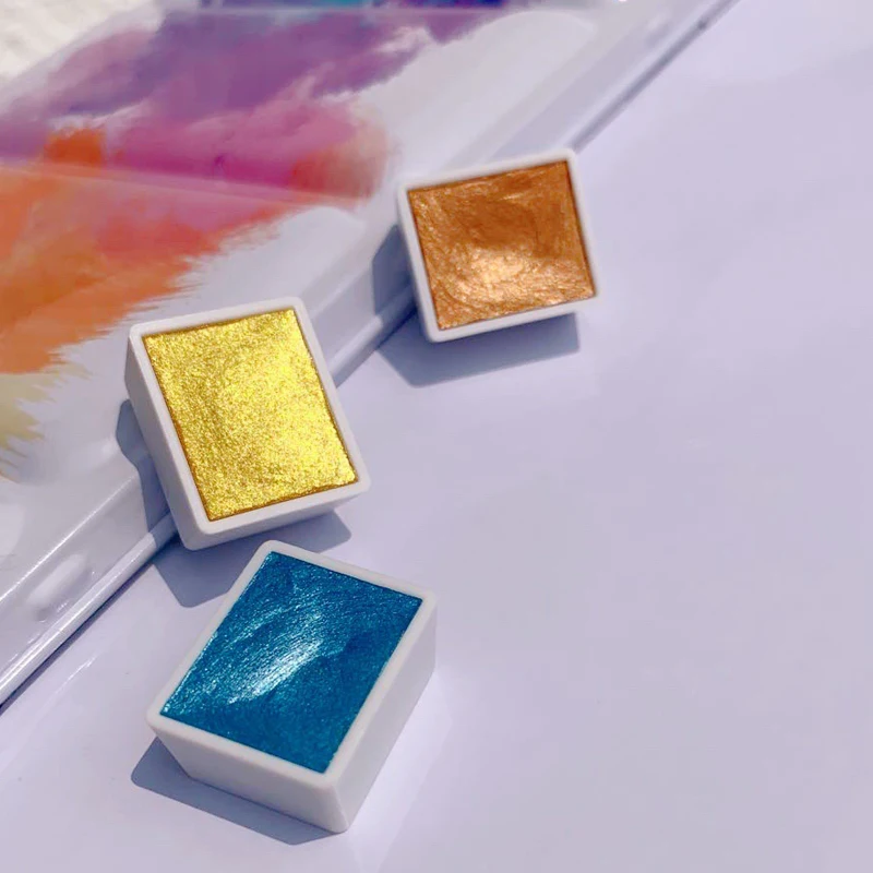 Watercolor Painting Set Watercolor Paint Watercolor Pigment Dropping Handmade 40 Colors Pearlescent Watercolor Pigment Colorlead Giveaway