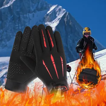 

-40° Winter Thermal Waterproof Fleece Lined Warm Full Finger Gloves Touchscreen