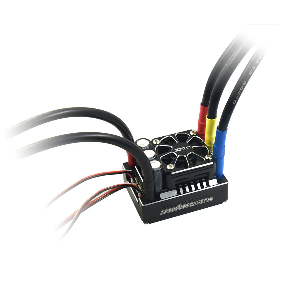 

ZTW Beast PRO 220A Sensored ESC Turbo 6V/7.4V Adjustable BEC 8A 3-6S Lipo Brushless Speed Controller for 1/8 RC Racing Car Truck