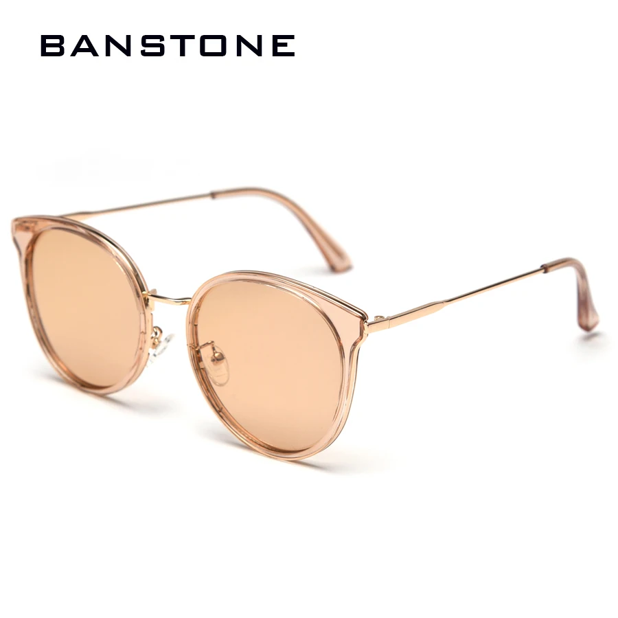 BANSTONE TR90 стрейч рамка маленький кошачий глаз поляризованные солнцезащитные очки для женщин Винтаж UV400 протектор женские солнцезащитные очки визуальный