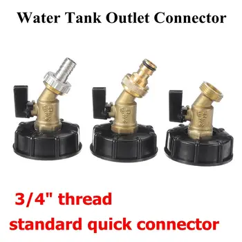 

NEW S60x6 3/4"IBC Ton Barrel Water Tank Connector Garden Tap Hose Faucet Fitting Tool Adapter Outlet Type Quick Connector