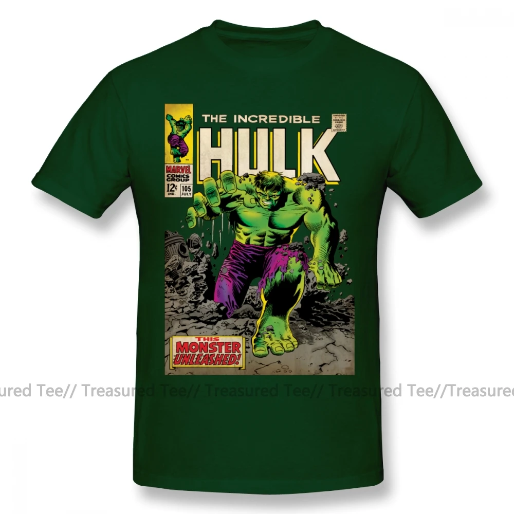 Халк футболка Невероятный Халк футболка с персонажами из комиксов потрясающая Базовая футболка 100 хлопок Принт ХХХ человек короткий рукав Футболка - Цвет: Dark Green